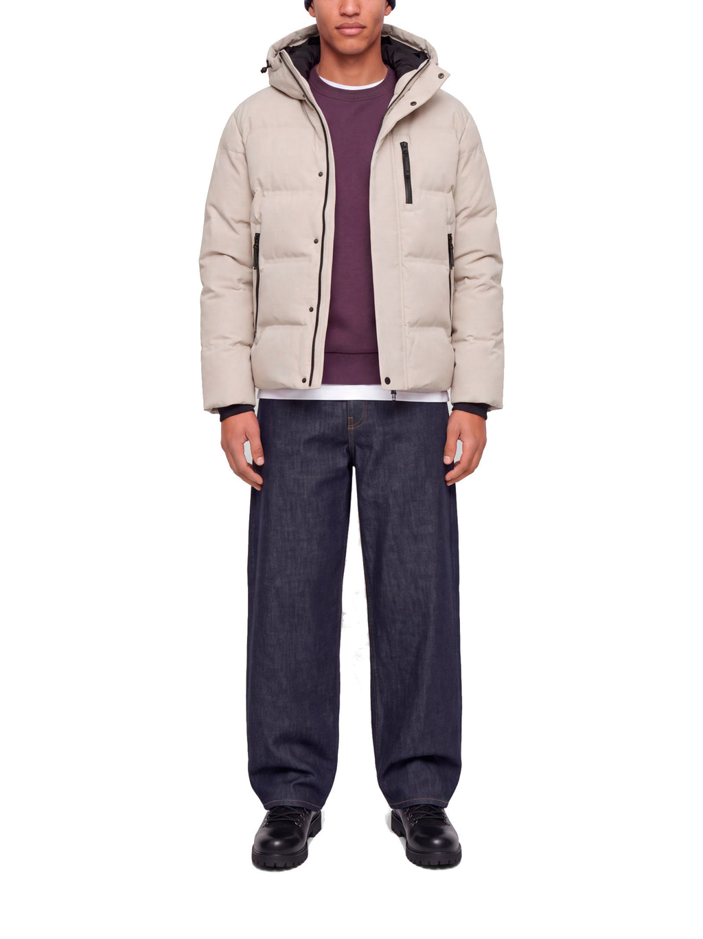 Piumino Jack & Jones Trace Beige con cappuccio 12299845 /Dove JACK & JONES 