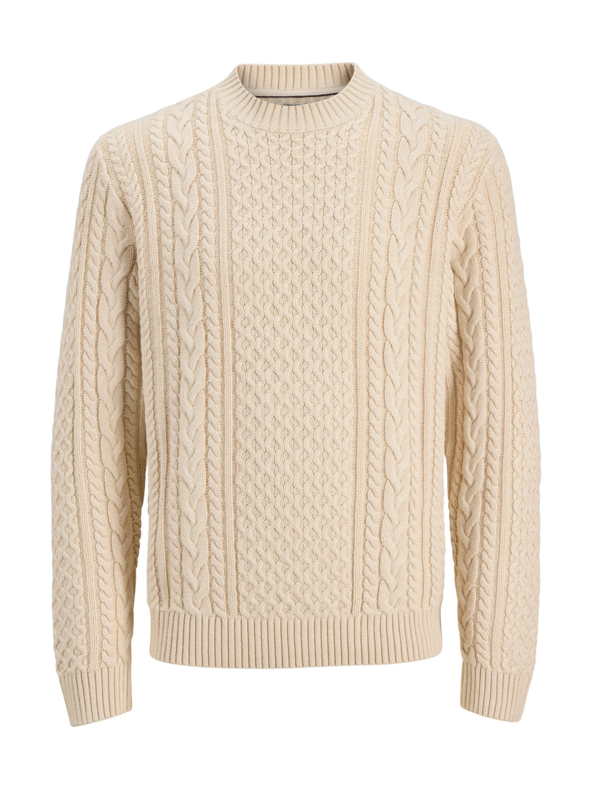 Maglia Jack & Jones Luca Beige a trecce 12299945 /Parchment JACK & JONES 