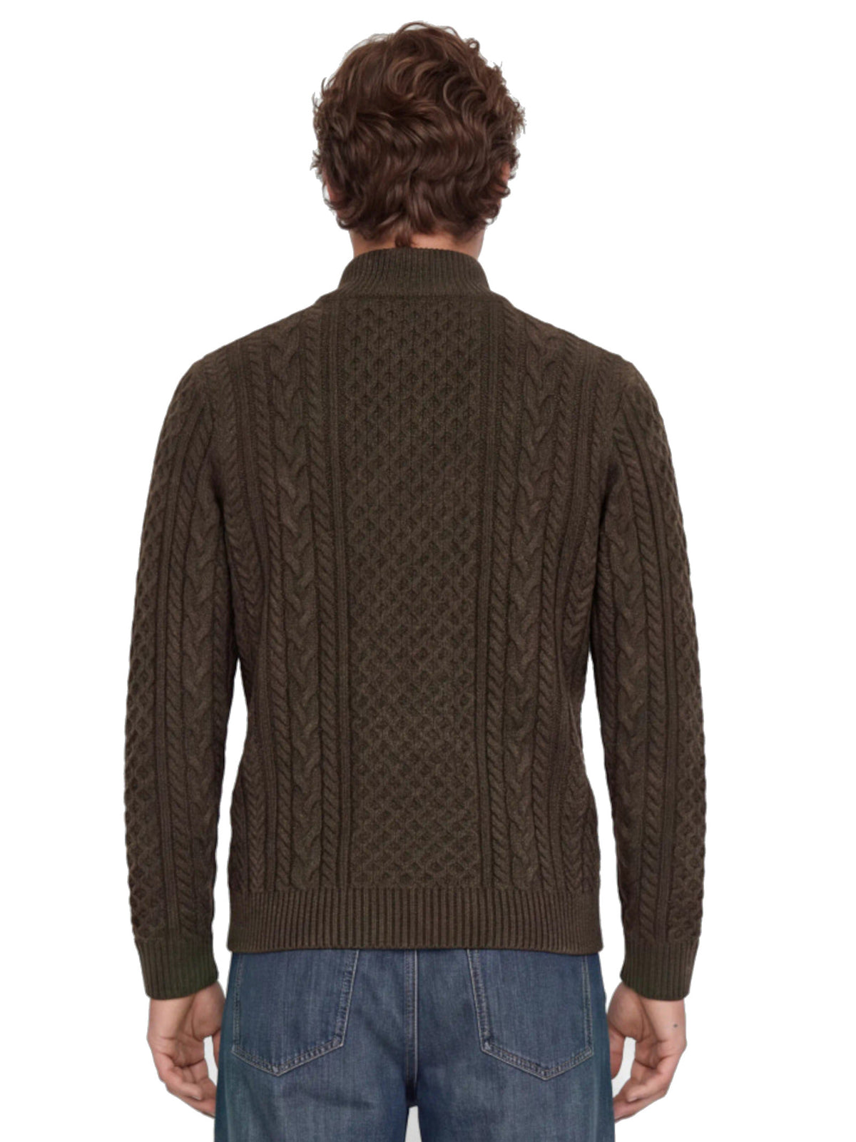 Maglia Jack & Jones Luca Marrone a trecce 12299947 /Ganache JACK & JONES 