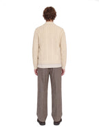 Maglia Jack & Jones Luca Beige a trecce 12299949 /Parchment JACK & JONES 