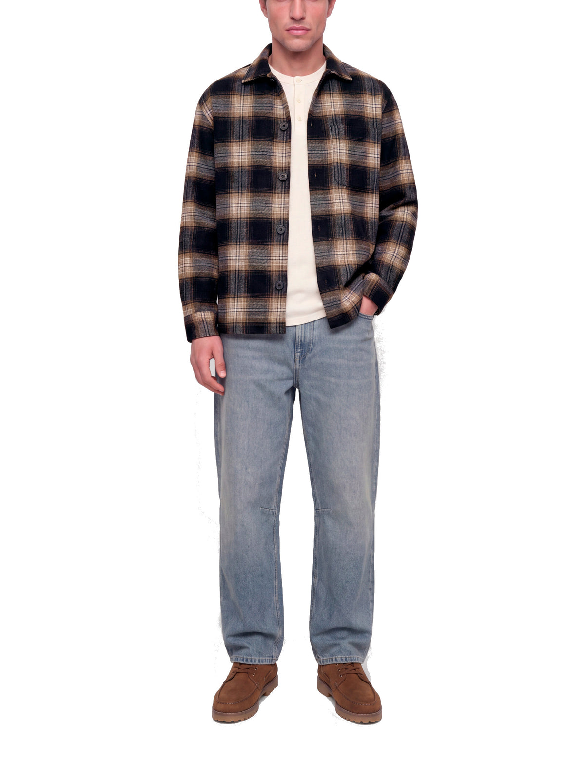 Camicia Jones & Jones Soho Blu a quadri 12300017 /Navy Blazer JACK & JONES 
