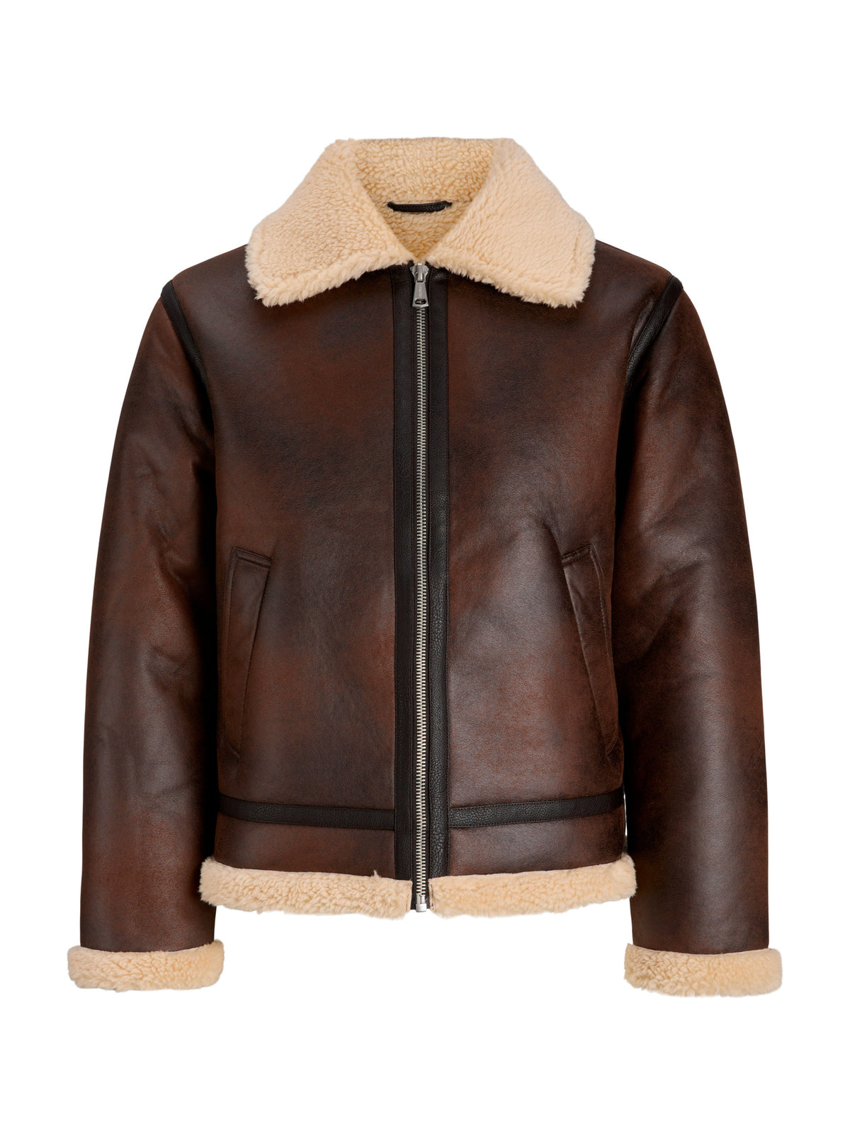Bomber Jack & Jones MArrone Aviator Montone 12300414 /Chocolate Brown JACK & JONES 