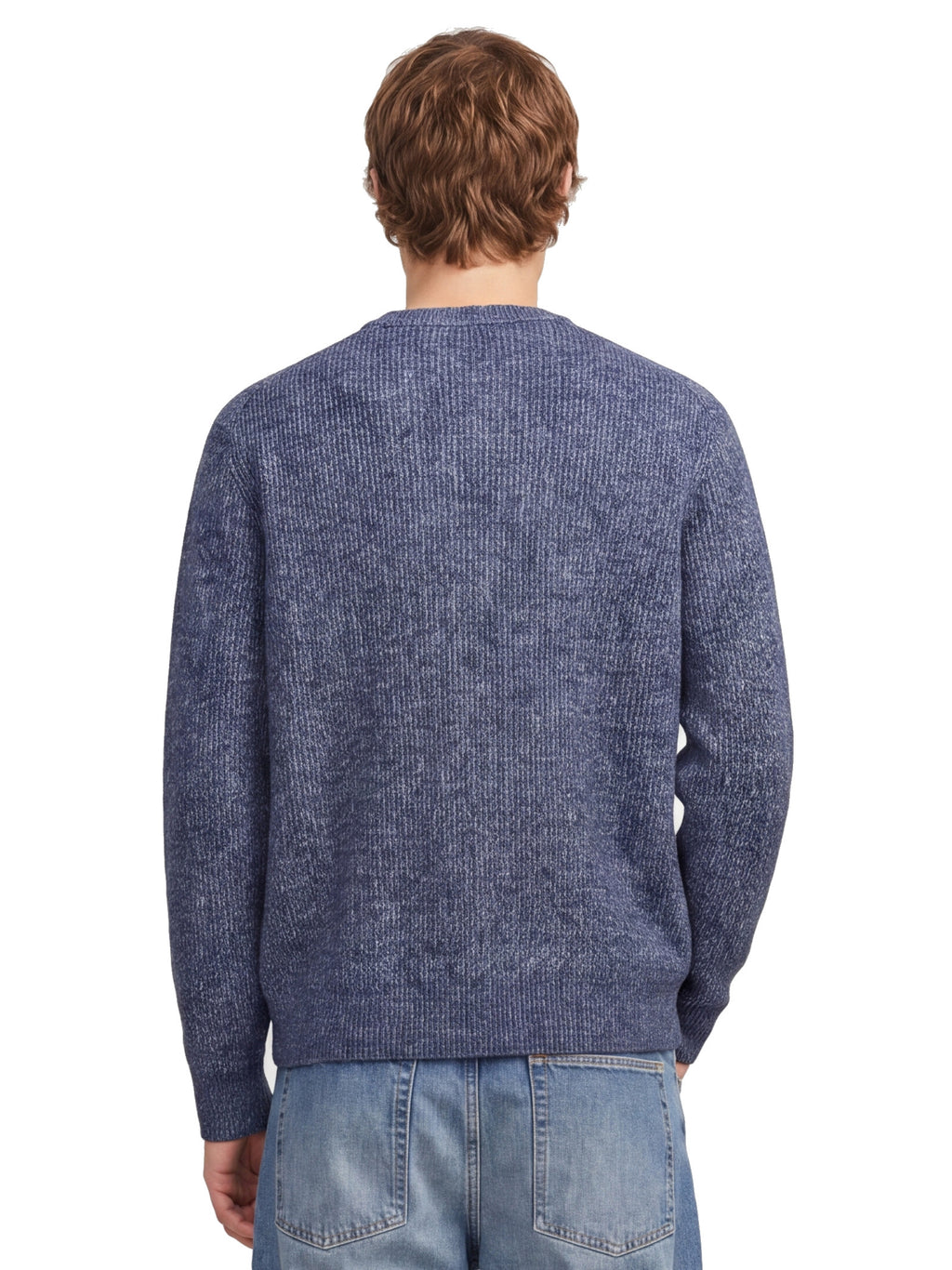 Maglione Jack & Jones Frederik Blu Melange girocollo 12300465 /Crown Blue JACK & JONES 