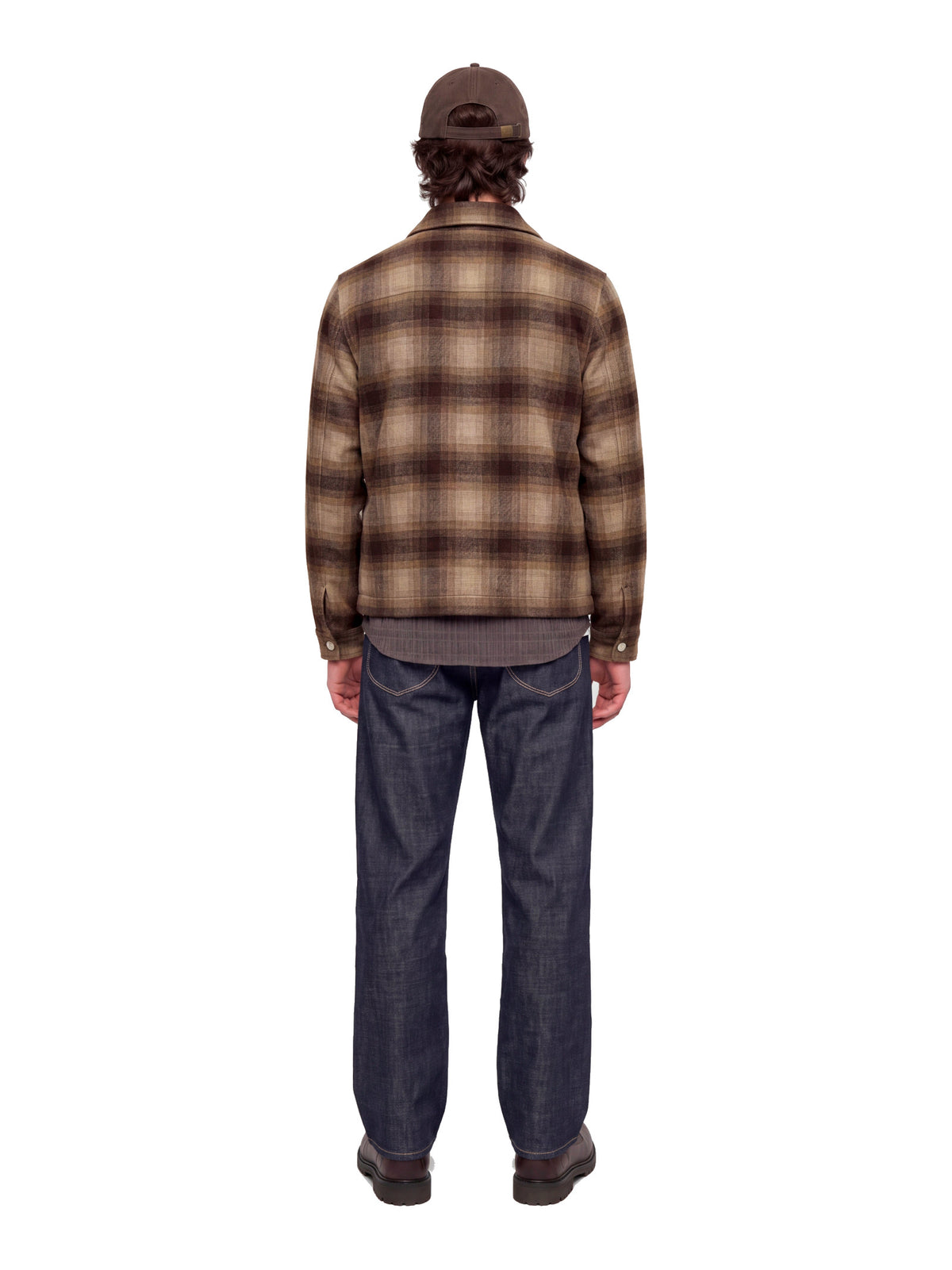 Giubbotto Jack & Jones Wake Beige con fantasia a quadri 12300742 /Plaza Taupe JACK & JONES 
