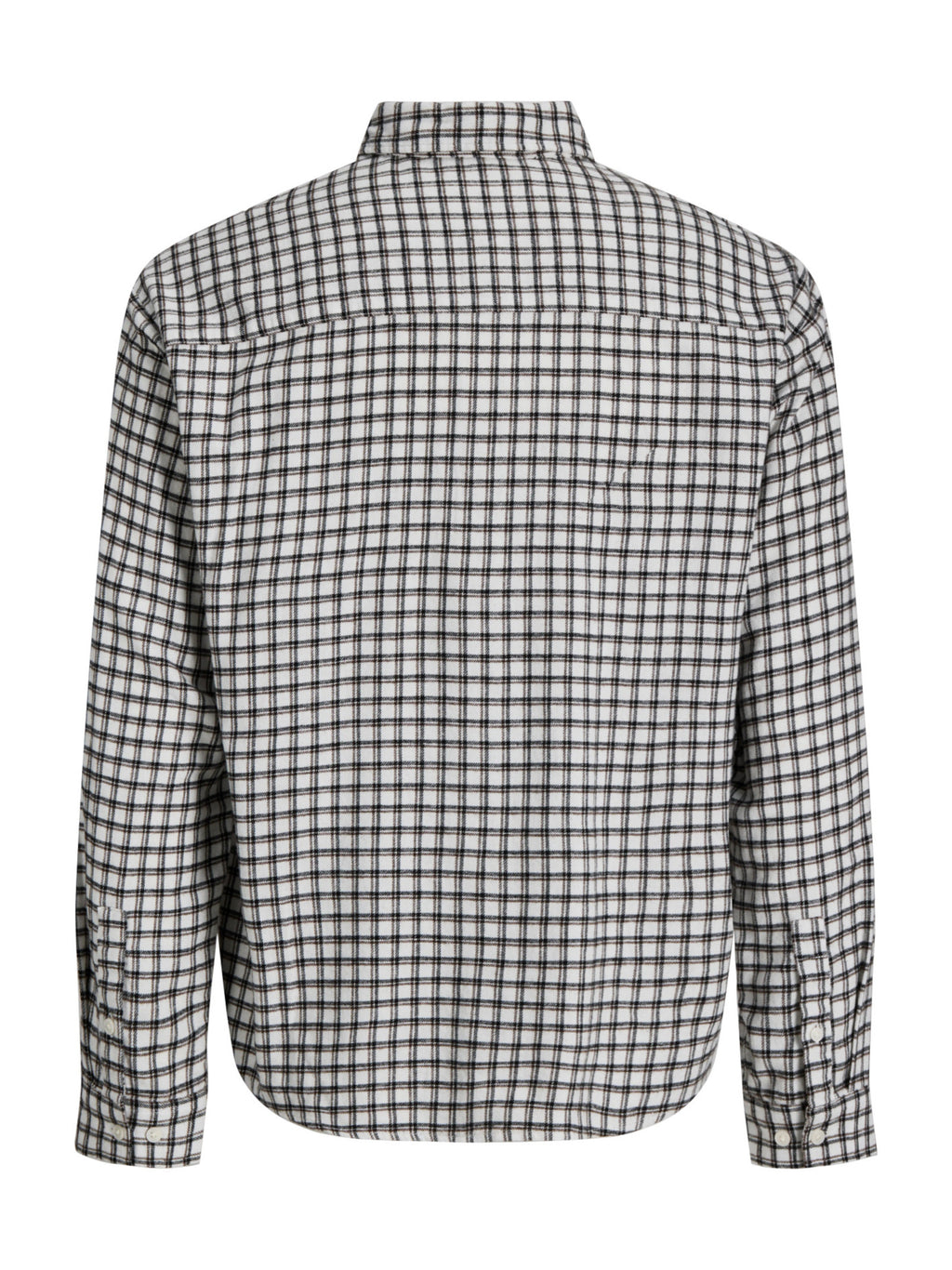 Camicia Jack & Jones Bianco/nero Frederick a quadri 12301088 /Antique White JACK & JONES 