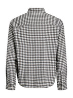 Camicia Jack & Jones Bianco/nero Frederick a quadri 12301088 /Antique White JACK & JONES 