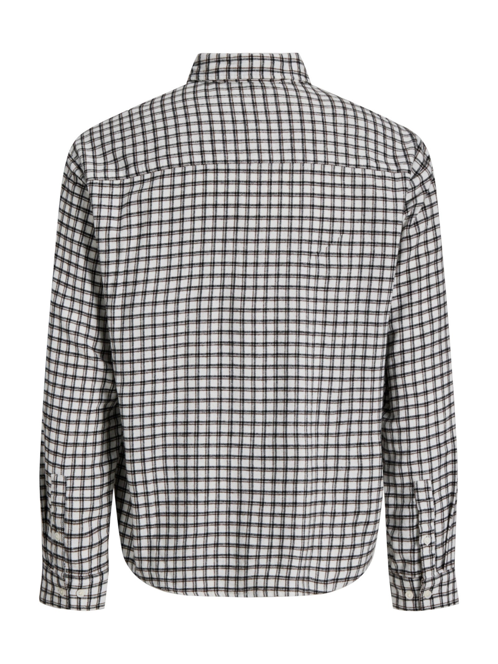 Camicia Jack & Jones Bianco/nero Frederick a quadri 12301088 /Antique White JACK & JONES 