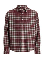 Camicia Jack & Jones Marrone/bordeauxFrederick a quadri 12301088 /Chocolate Truffle JACK & JONES 
