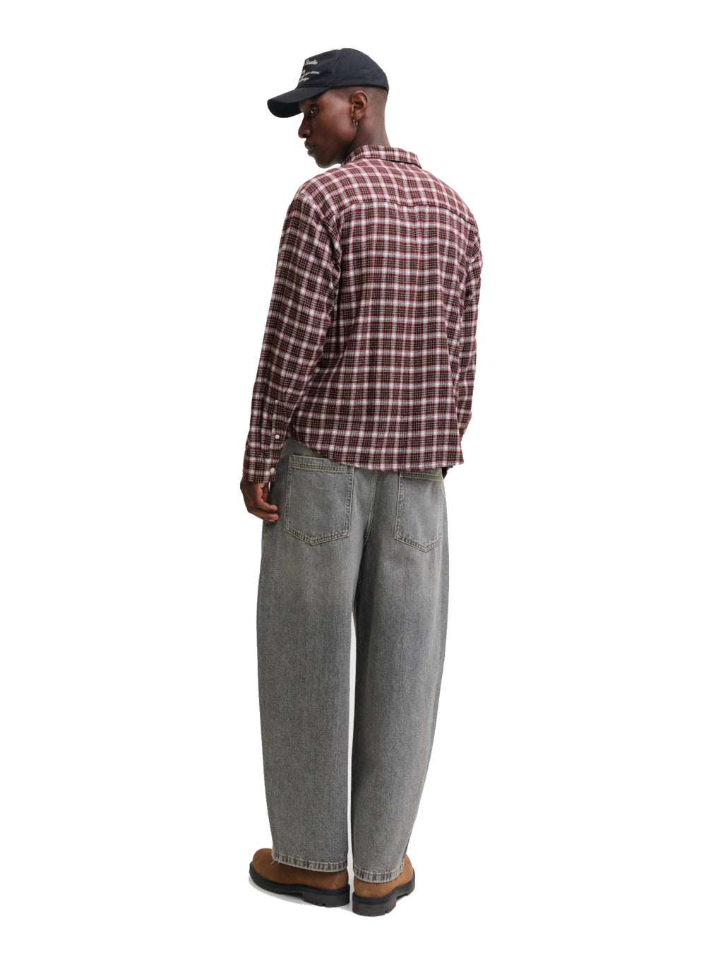 Camicia Jack & Jones Marrone/bordeauxFrederick a quadri 12301088 /Chocolate Truffle JACK & JONES 