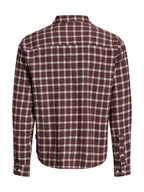 Camicia Jack & Jones Marrone/bordeauxFrederick a quadri 12301088 /Chocolate Truffle JACK & JONES 