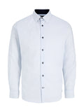 Camicia Jack & Jones Lester Bianco microfantasia 12301157 /BRIGHT WHITE JACK & JONES 