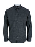 Camicia Jack & Jones Lester Blu microfantasia 12301157 /DARK NAVY JACK & JONES 