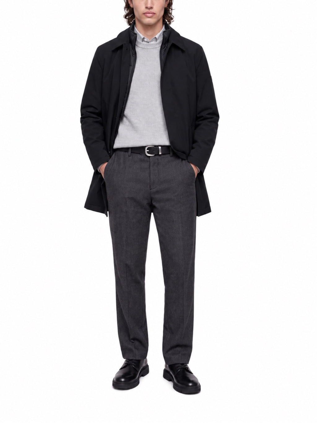 Cappotto Jack & Jones Devon Nero 12301270 /Black JACK & JONES 