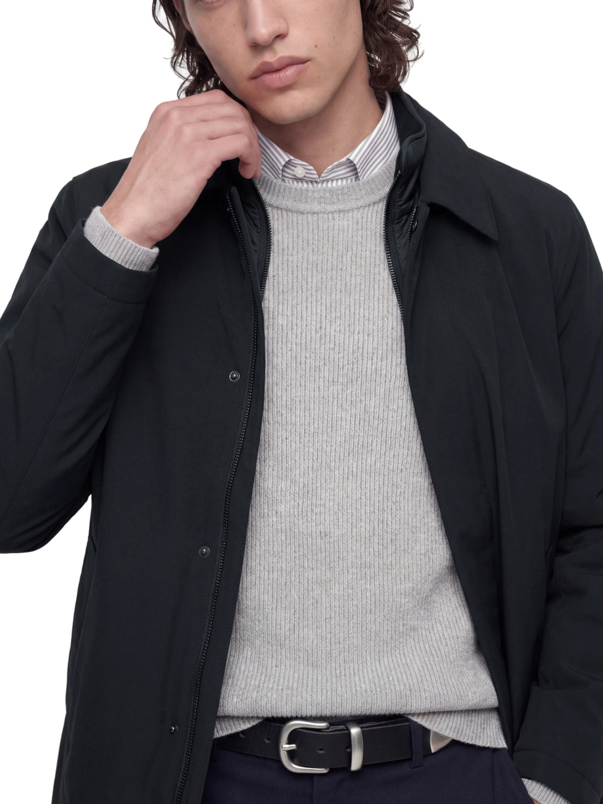 Cappotto Jack & Jones Devon Nero 12301270 /Black JACK & JONES 