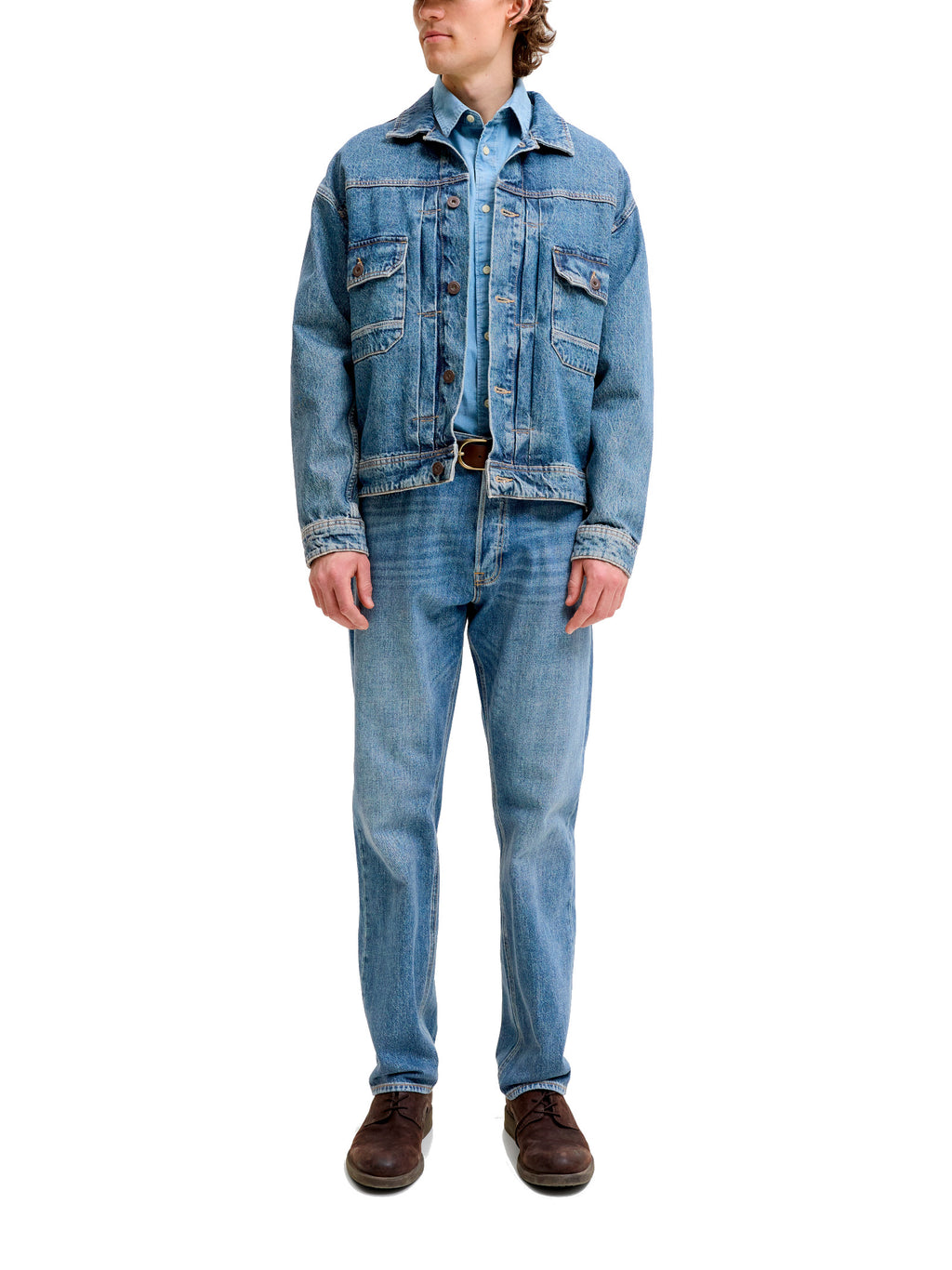 Jeans Jack & Jones Chris Blue Denim Relaxed Fit 12301527 /Blue Denim JACK & JONES 