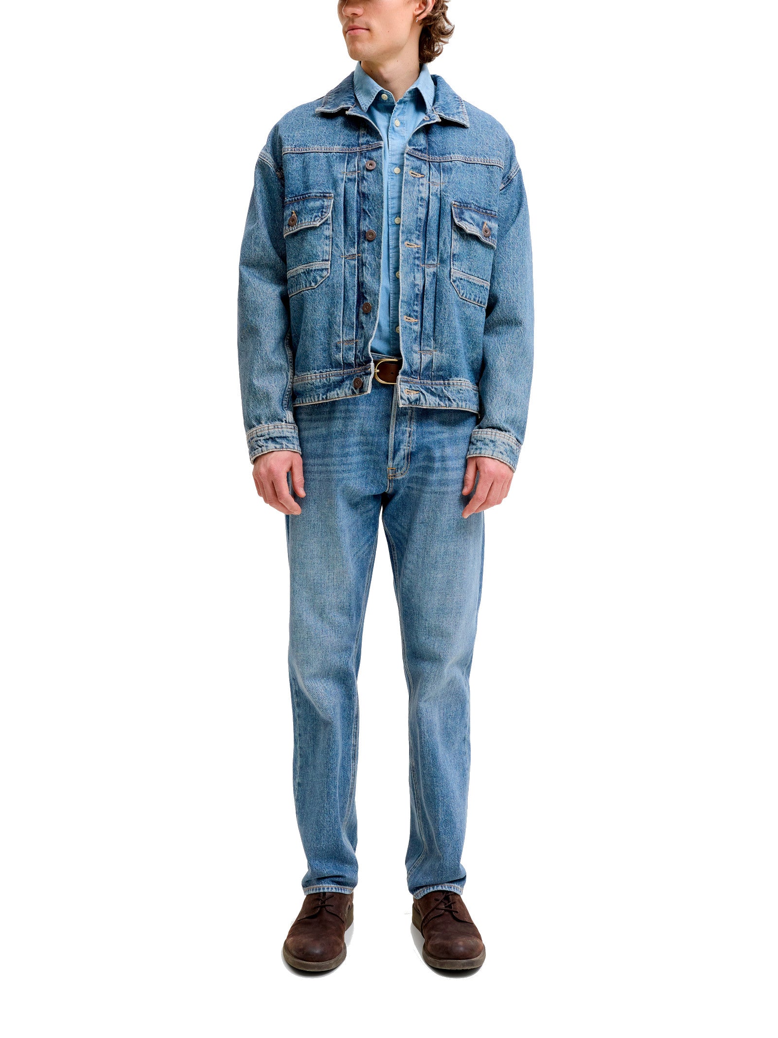 Jeans Jack & Jones Chris Blue Denim Relaxed Fit 12301527 /Blue Denim JACK & JONES 