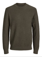 Maglia Jack & Jones Verde Cole lavorata 12301702 /Forest Night JACK & JONES 