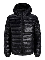 Piumino Jack & Jones Nero Trace con cappuccio 12301764 /Black JACK & JONES 