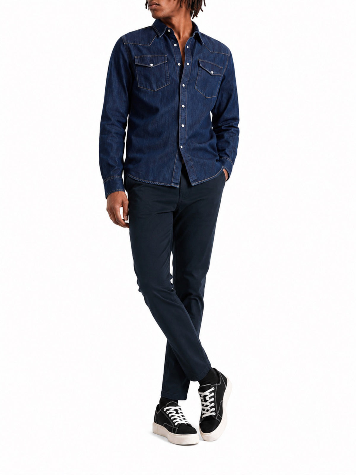 Pantalone chino Jack & Jones Marco Blu 12301838 /Dark Navy JACK & JONES 