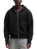 Felpa Jack & Jones Legacy Nera con cappuccio e zip 12302694 /Black JACK & JONES 