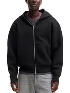 Felpa Jack & Jones Legacy Nera con cappuccio e zip 12302694 /Black JACK & JONES 