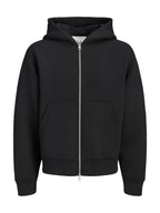 Felpa Jack & Jones Legacy Nera con cappuccio e zip 12302694 /Black JACK & JONES 