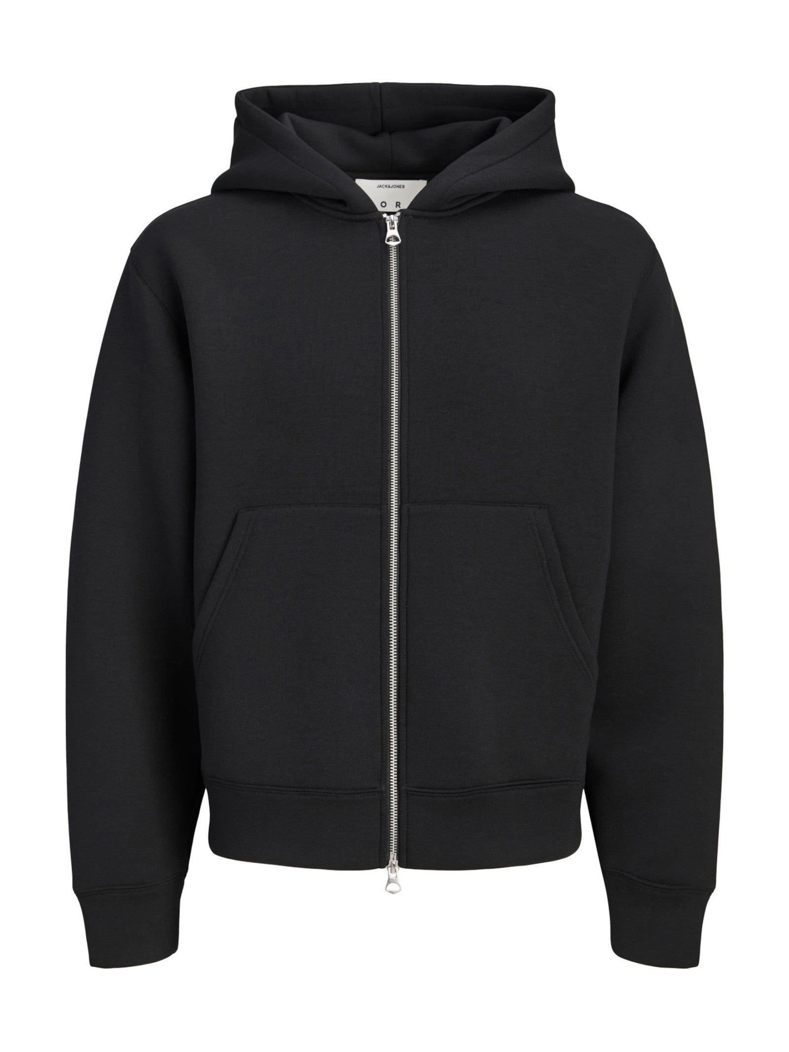 Felpa Jack & Jones Legacy Nera con cappuccio e zip 12302694 /Black JACK & JONES 