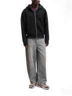 Felpa Jack & Jones Legacy Nera con cappuccio e zip 12302694 /Black JACK & JONES 