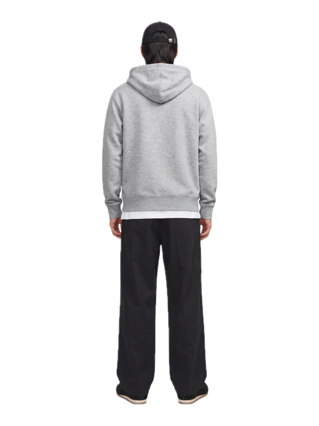 Felpa Jack & Jones Legacy Grigia con cappuccio, 12302695 /Light Grey Melange JACK & JONES 