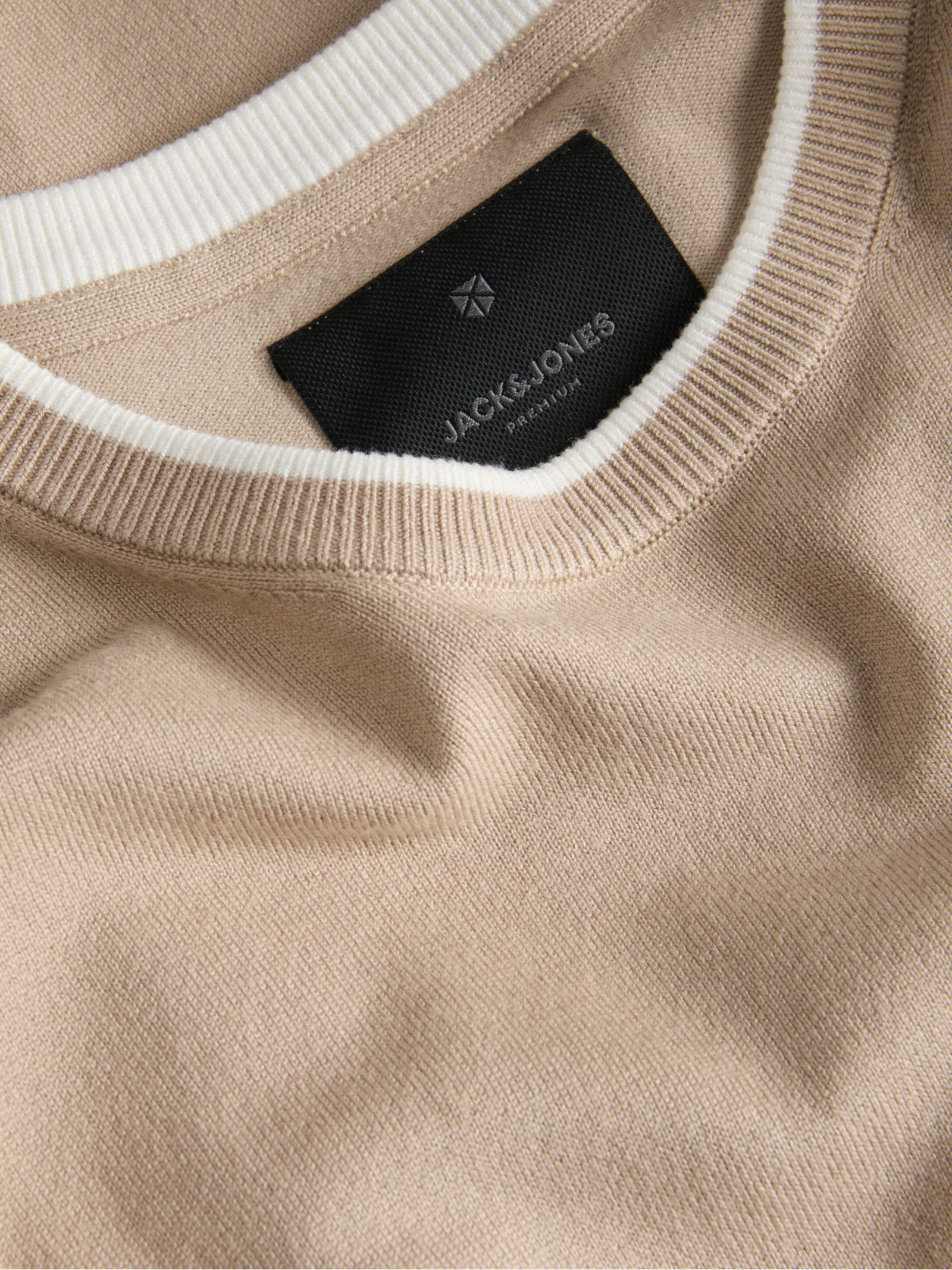 Maglia Jack & Jones Beige girocollo 12303730 /Plaza Taupe JACK & JONES 