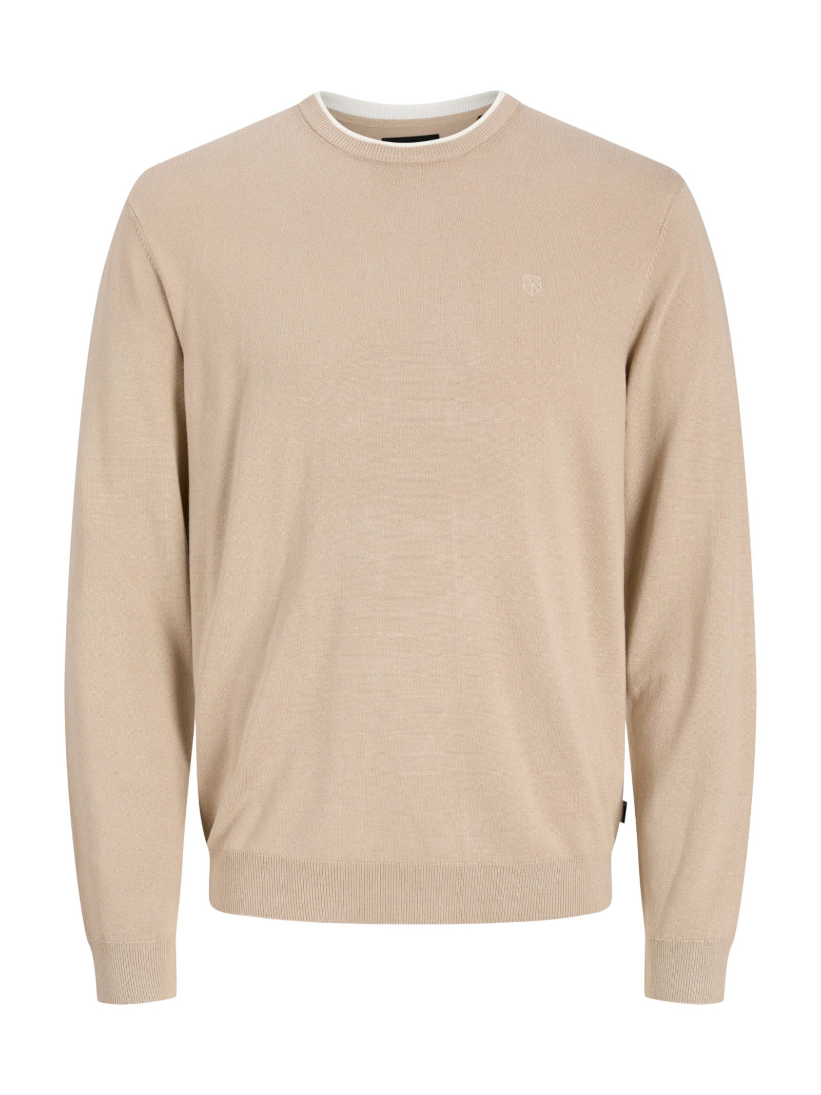 Maglia Jack & Jones Beige girocollo 12303730 /Plaza Taupe JACK & JONES 