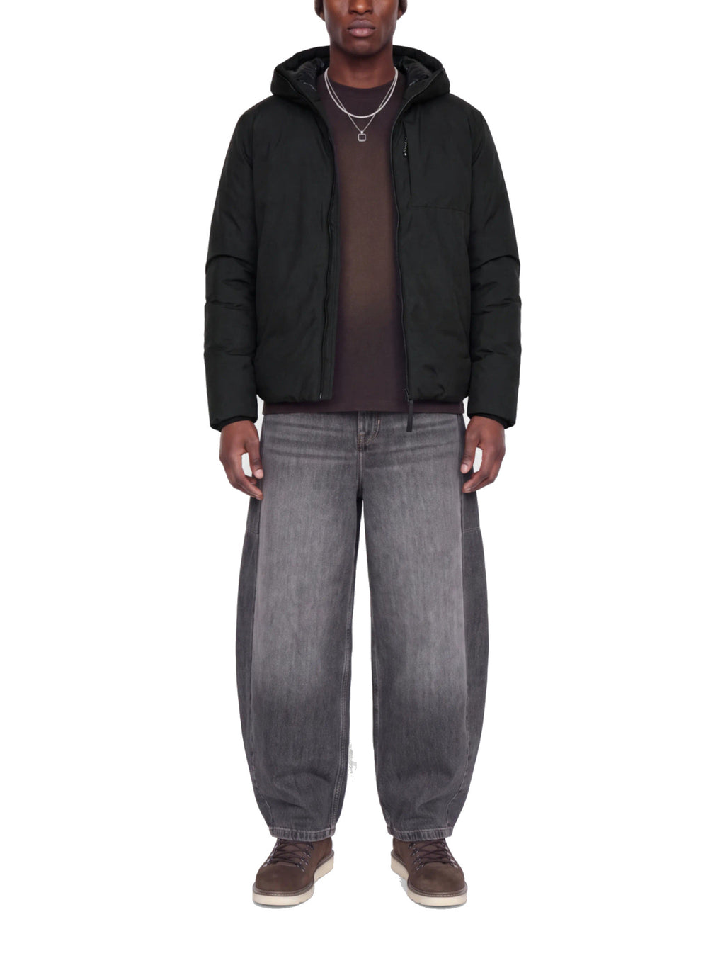 Giubbotto Jack & Jones Club Nero con cappuccio 12305350 /Black JACK & JONES 