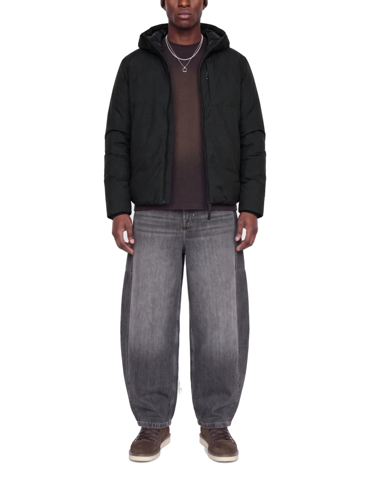 Giubbotto Jack & Jones Club Nero con cappuccio 12305350 /Black JACK & JONES 