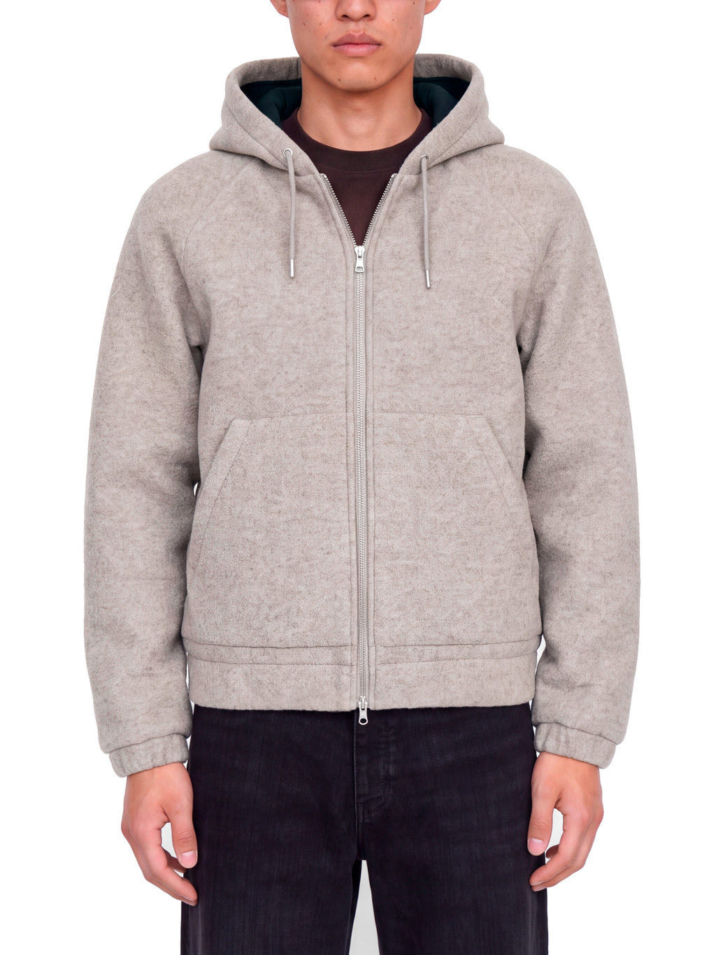 Giubbotto Jack & Jones Impact Grigio con effetto lana 12305375 /Light Grey Melange JACK & JONES 