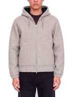 Giubbotto Jack & Jones Impact Grigio con effetto lana 12305375 /Light Grey Melange JACK & JONES 