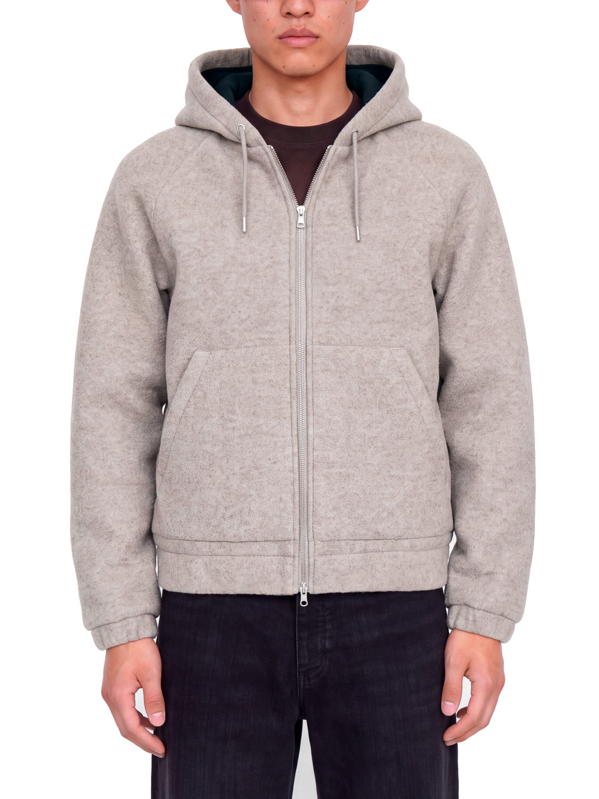 Giubbotto Jack & Jones Impact Grigio con effetto lana 12305375 /Light Grey Melange JACK & JONES 
