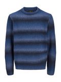 Maglia Jack & Jones Benson Blu con righe sfumate 12305671 /Dark Navy JACK & JONES 