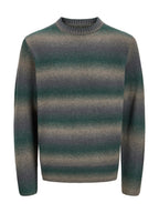 Maglia Jack & Jones Benson Verde con righe sfumate 12305671 /Pineneedle JACK & JONES 