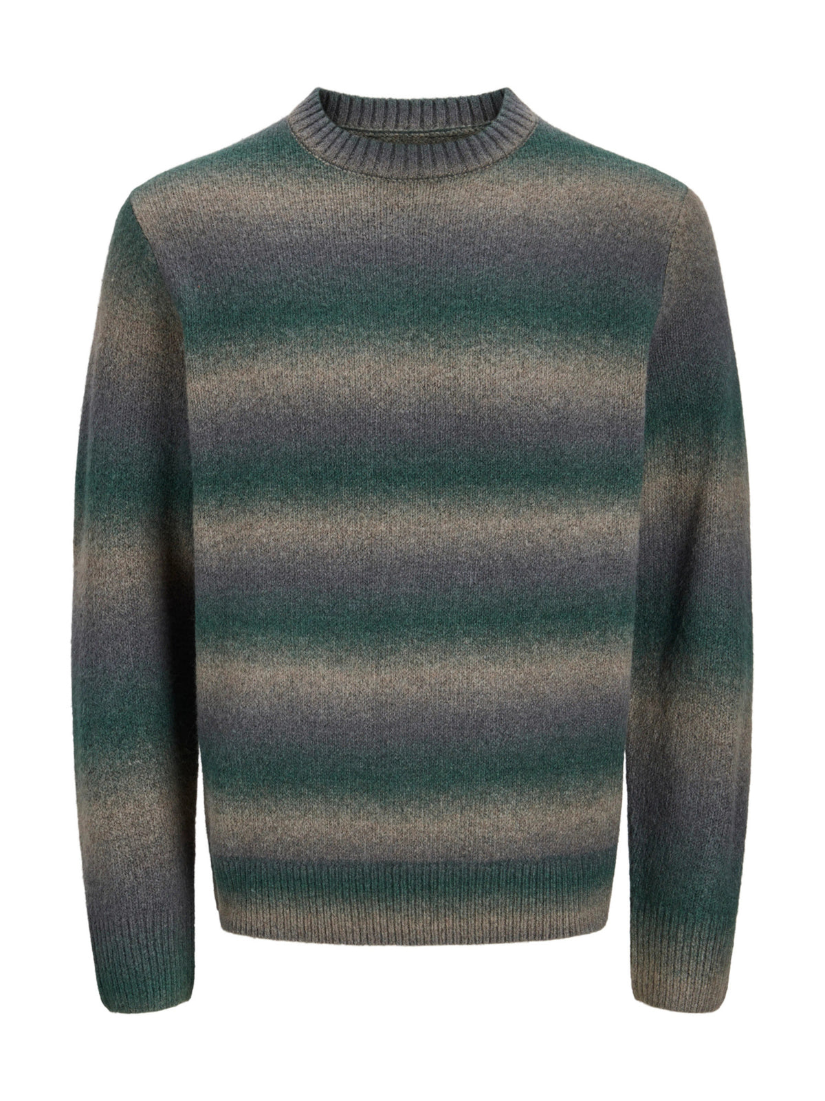 Maglia Jack & Jones Benson Verde con righe sfumate 12305671 /Pineneedle JACK & JONES 