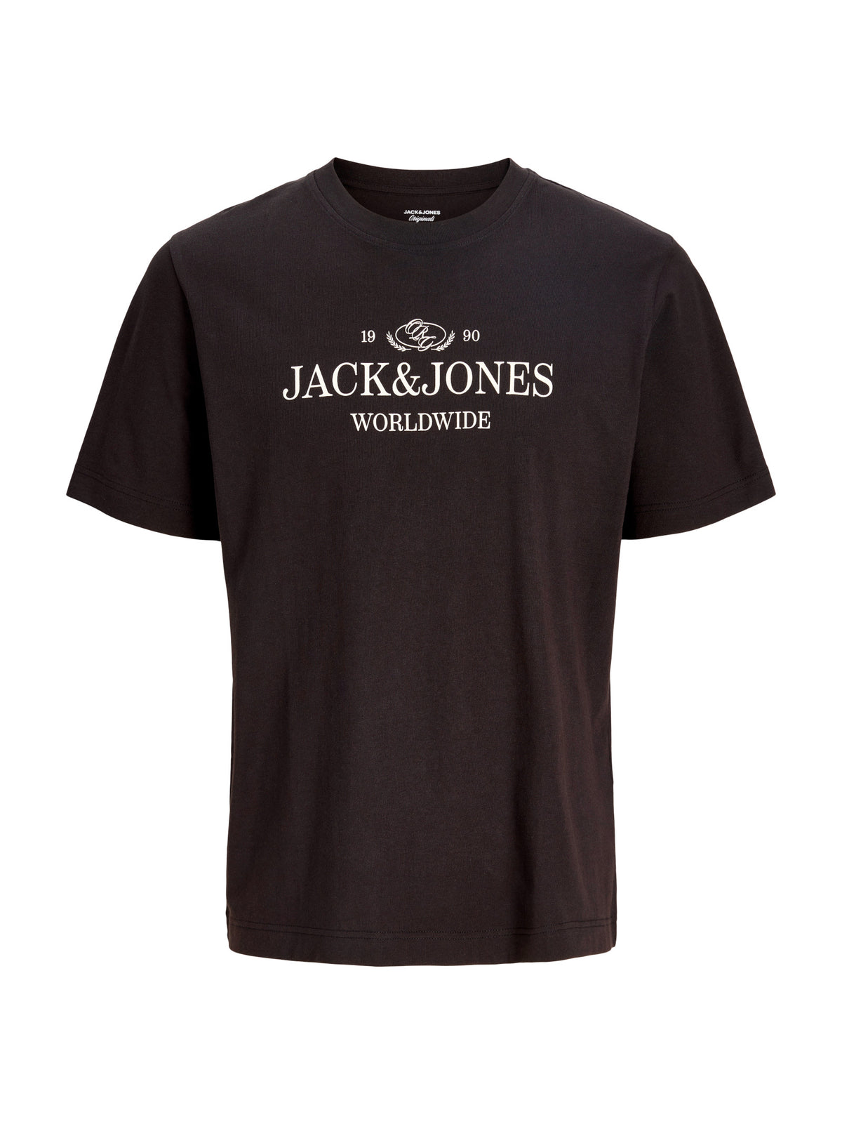 T-shirt Jack & Jones Frederik Nero con stampa 12305774 /Black JACK & JONES 