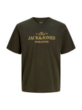 T-shirt Jack & Jones Frederik Verde con stampa 12305774 /Rosin JACK & JONES 