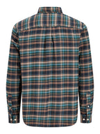 Camicia uomo Jack & Jones Stanley Verde a quadri 12305791 /Forest Night JACK & JONES 