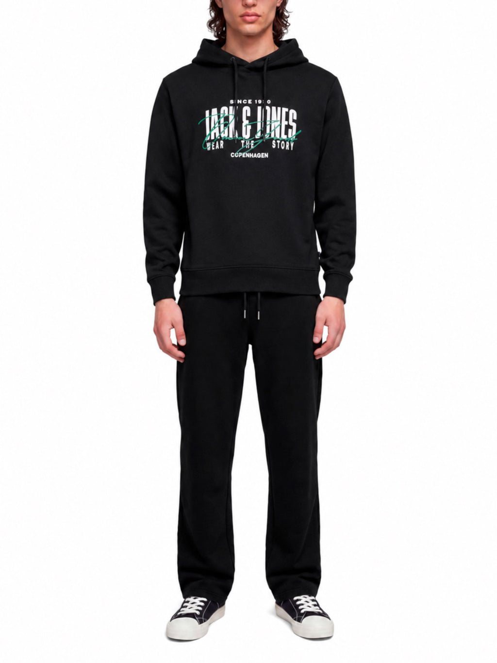Pantalone Jack & Jones Bill Nero in felpa dal fit ampio. 12305894 /Black JACK & JONES 