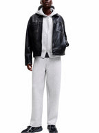 Pantalone Jack & Jones Bill Grigio in felpa dal fit ampio. 12305894 /Light Grey Melange JACK & JONES 