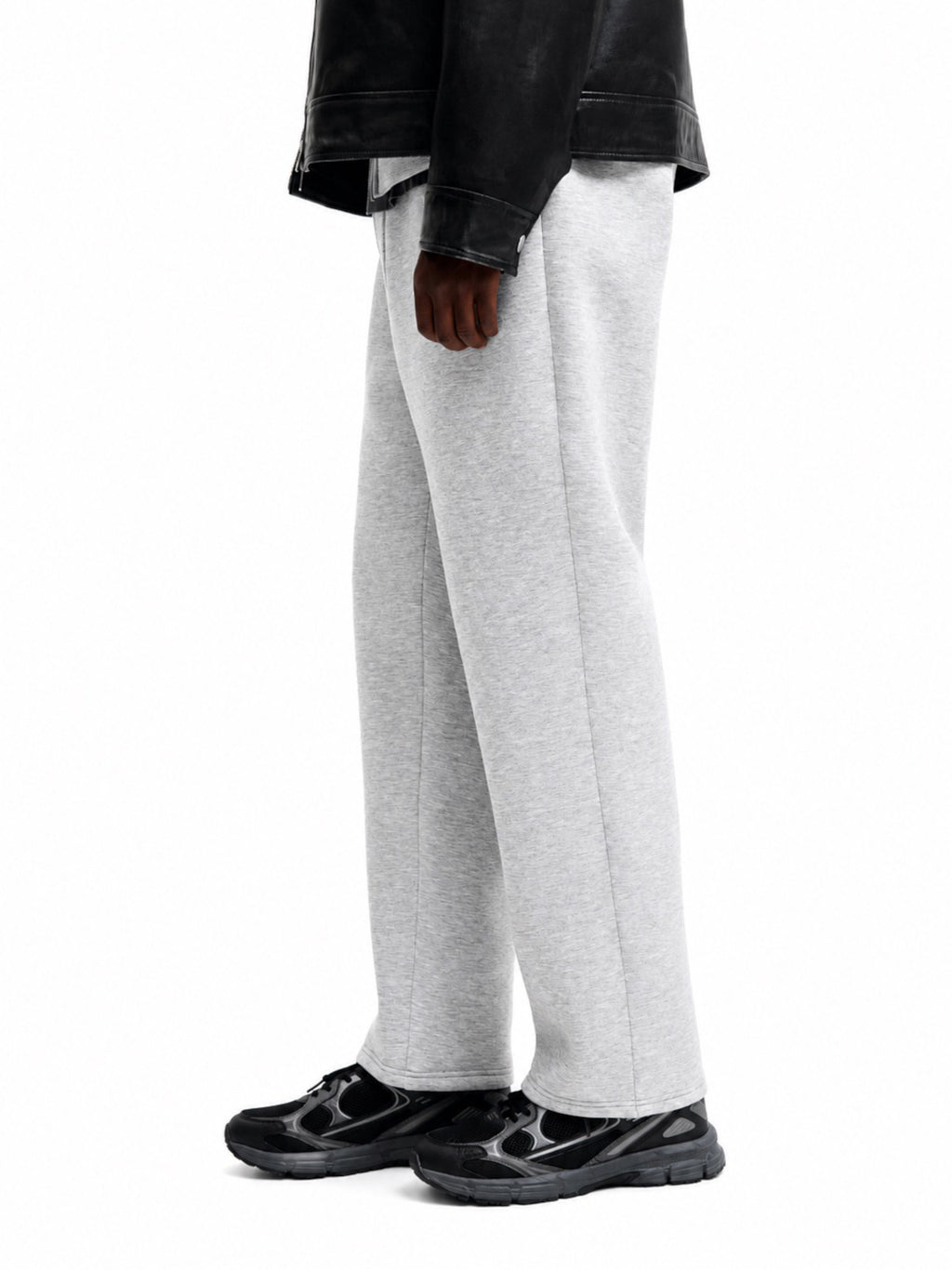 Pantalone Jack & Jones Bill Grigio in felpa dal fit ampio. 12305894 /Light Grey Melange JACK & JONES 