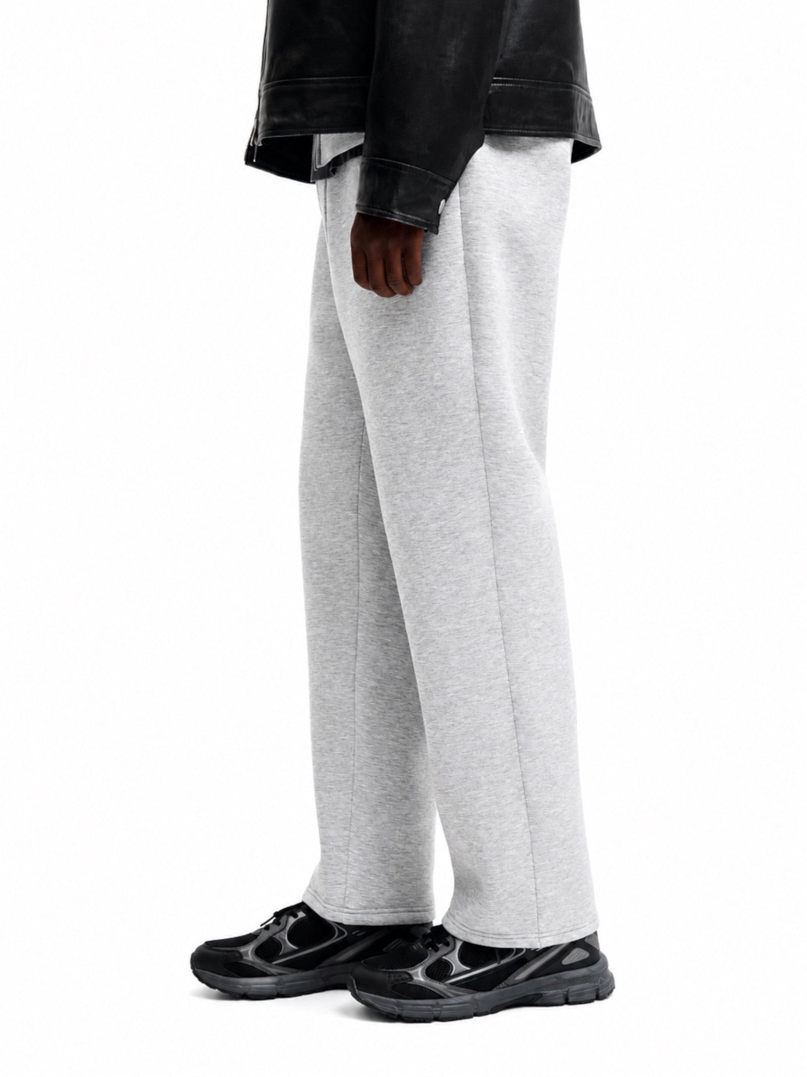 Pantalone Jack & Jones Bill Grigio in felpa dal fit ampio. 12305894 /Light Grey Melange JACK & JONES 