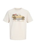 T-shirt Jack & Jones Beige macchina 12306202 /Moonbeam JACK & JONES 