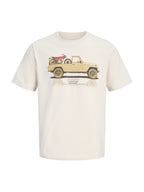 T-shirt Jack & Jones Beige macchina 12306202 /Moonbeam JACK & JONES 