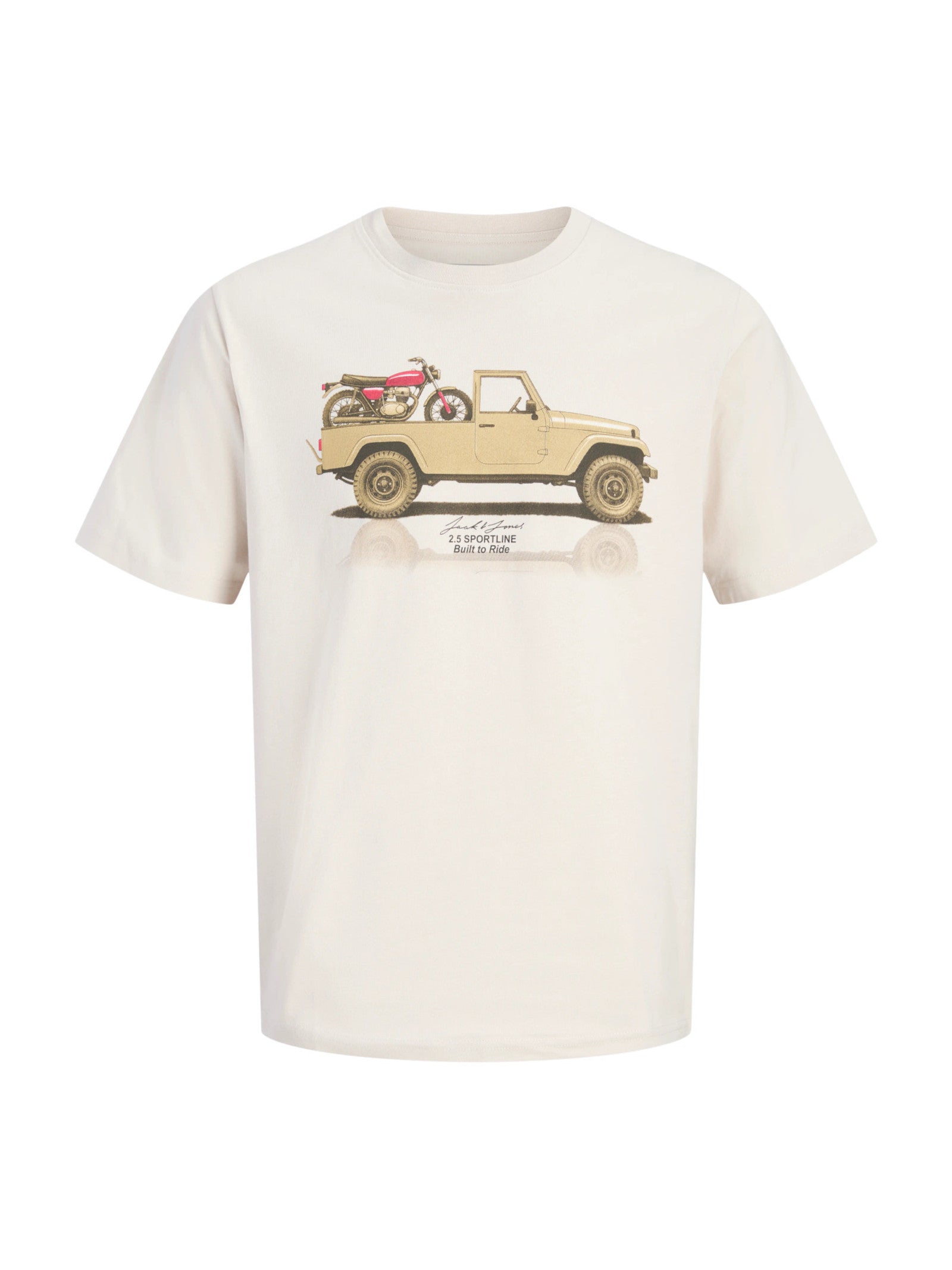T-shirt Jack & Jones Beige macchina 12306202 /Moonbeam JACK & JONES 