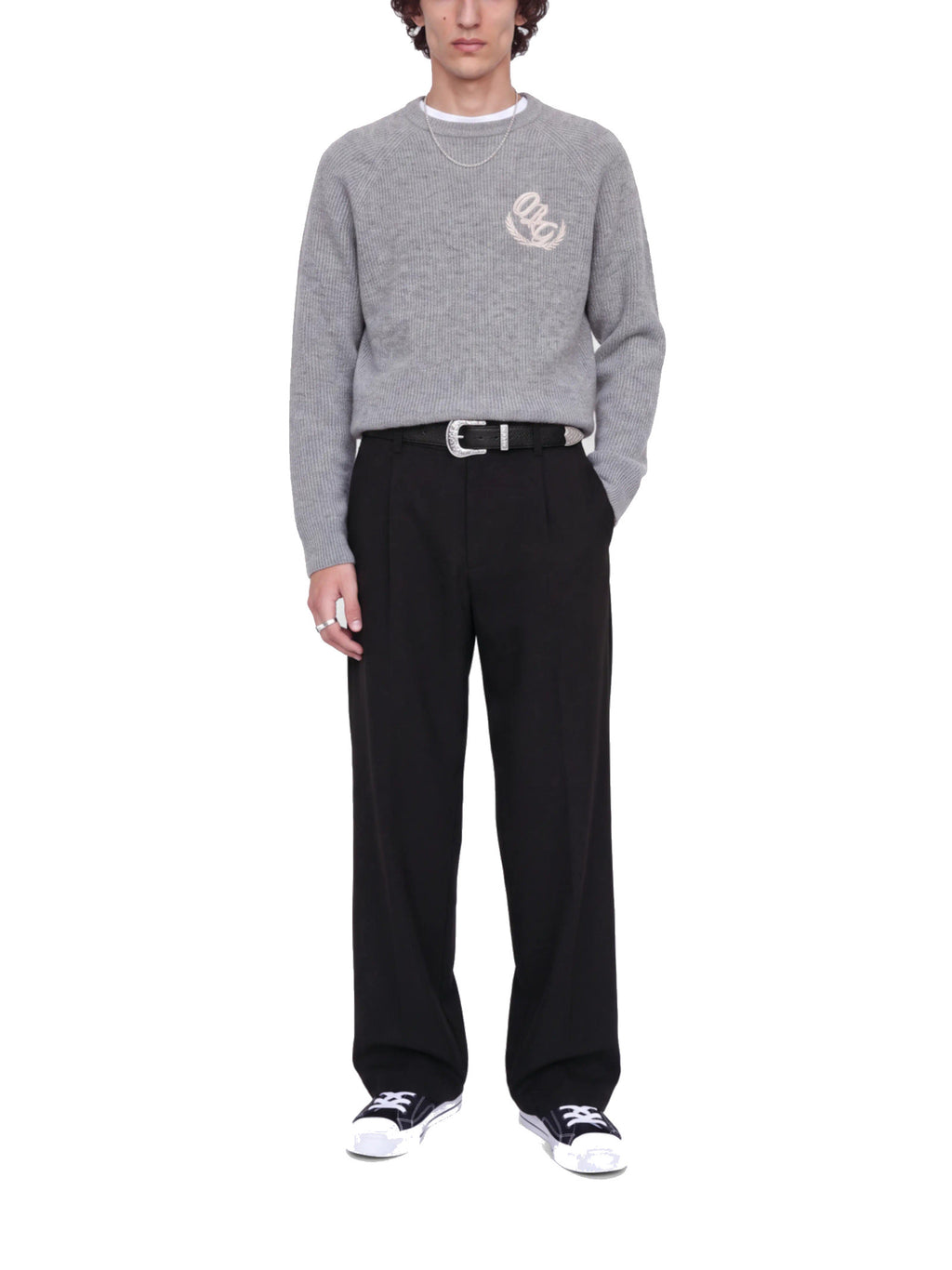 Pantalone Jack & Jones Owen nero dal taglio ampio 12306226 /Black JACK & JONES 